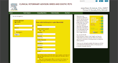 Desktop Screenshot of clinvetadvisorexotics.com